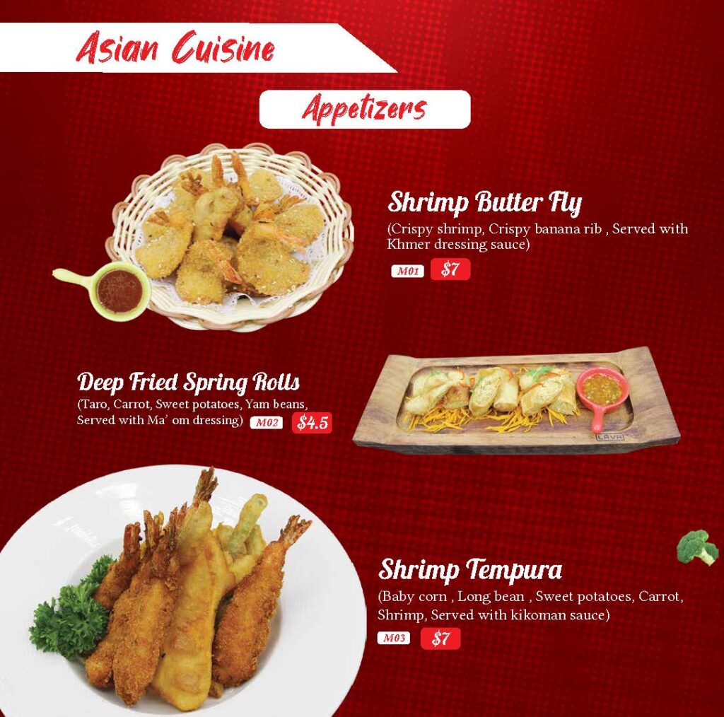 Asian Appetizers Menu 130 Gastropub Sep21