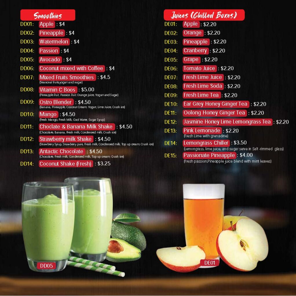 Smotthies and Juices Menu 130 Gastropub Sep21 - page 1