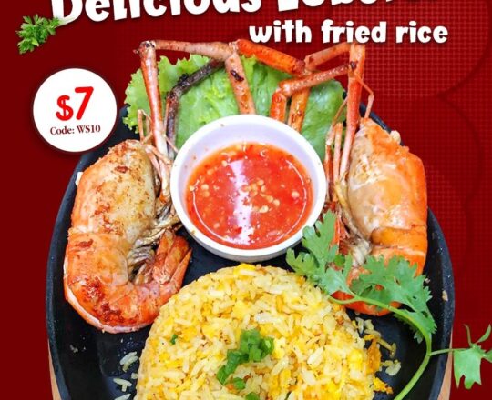 Delicious Lobster with fried rice